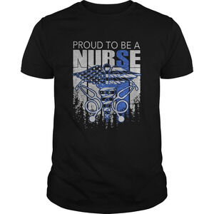 Proud To Be A Nurse American Flag Independence Day Shirt